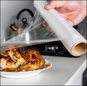 ピタッと貼り付く食品ラップ