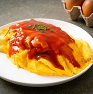 とろ～り卵とチーズのオムライス