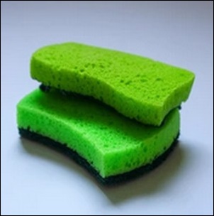 野菜の皮むきスポンジ