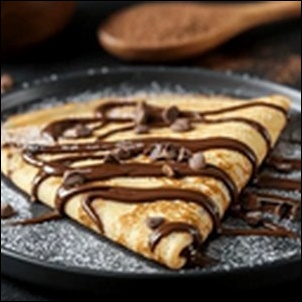 もちもち生地のチョコバナナクレープ