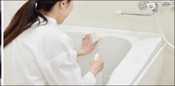 お風呂水垢取り方は簡単！浴槽、床、壁、天井まで除去【TV紹介】