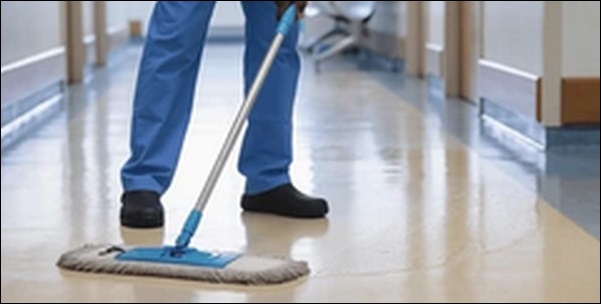 水拭き簡単モップ！バケツ付きだから洗浄と水切りが完了【TV紹介】